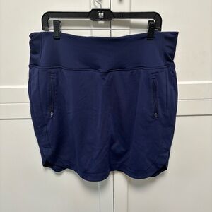 Athleta FAIRWAY GOLF SKORT 18" XL Navy